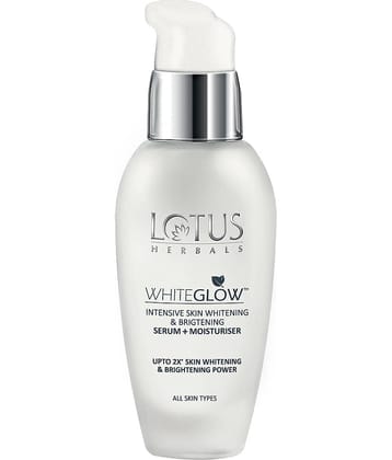 Lotus Herbals Whiteglow Intensive Skin Whitening & Brightening Serum + Moisturiser, 30Ml