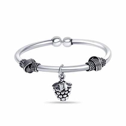 Angoor Guchcha 925 Sterling Silver Kada for Baby