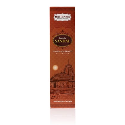 Hari darshan Temple SANDAL Premium Flora Agarbatti - 12 Sticks in Each Pack