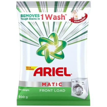 Ariel Matic Front Load Detergent Powder, 500 gm