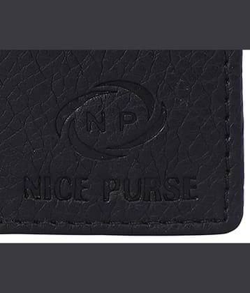 Nice Purse - Black PU Men's Two Fold Wallet,Regular Wallet,Travel Wallet ( Pack of 1 )