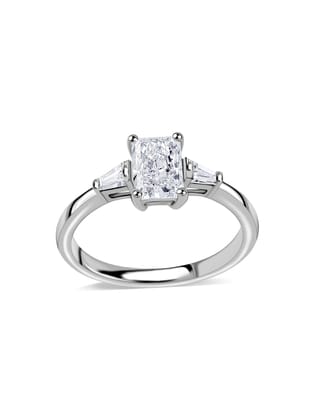 Triology 1 Carat Lab Grown Diamond Ring-10 / 9K / White Gold