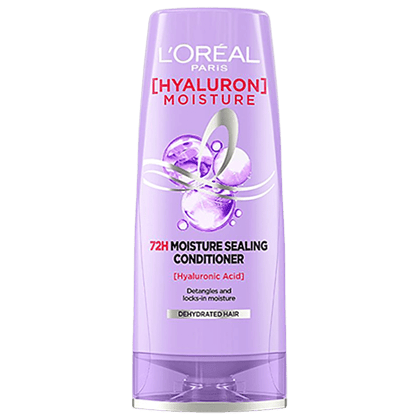 Loreal Paris Hyaluron Moisture 72H Moisture Sealing Conditioner, With Hyaluronic Acid, For Dry & Dehydrated Hair, Adds Shine & Bounce, 180 Ml