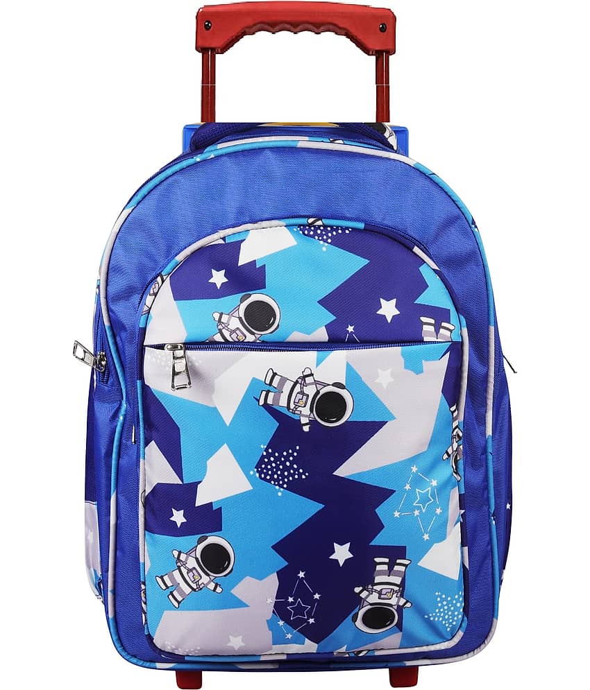 Da Tasche 25 Ltrs Blue Trolley Bag for Unisex