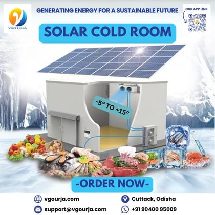 VGO URJA Solar Cold Room: Sustainable Refrigeration Powered by the Sun!