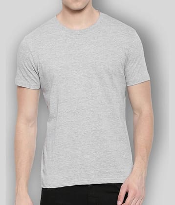 SKYRISE Pack of 1 Cotton Slim Fit Men's T-Shirt ( Grey )