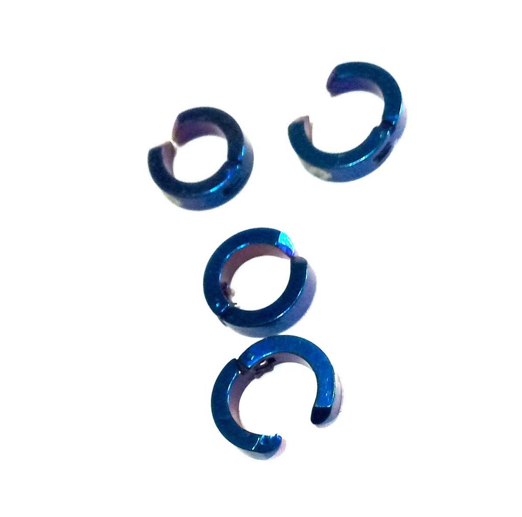 Nawani 2 Pair Mens Jewellery Mettalic Hoop Studs Earring/Earring for Men/Boys/Boyfriend. - Earrings | Buy online on ZillyBuy