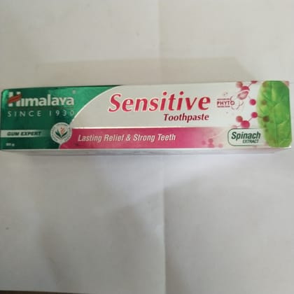 Himalaya Sensitive Toothpaste Lasting relief & strong teeth Spinach Extract 