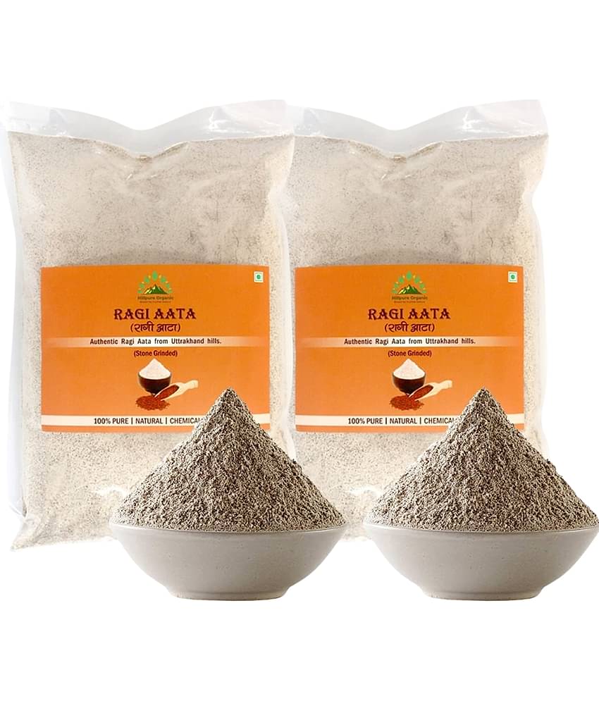 Hillpure Organic Ragi Flour 1 kg Pack of 2