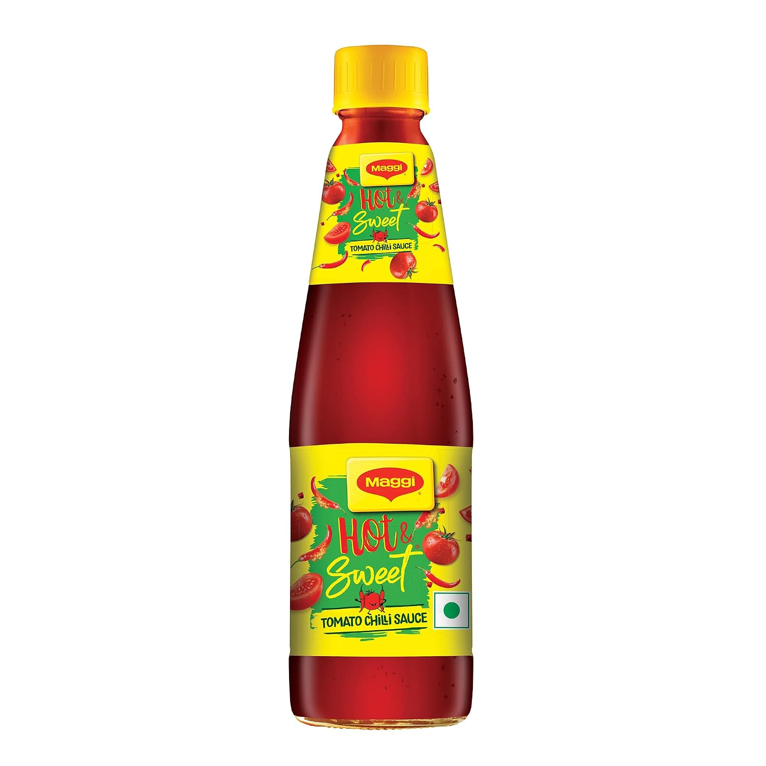 Nestle Maggi Hot & Sweet Tomato Chilli Sauce, Perfect Blend Of Tomatoes & Chillies, 500 G Bottle