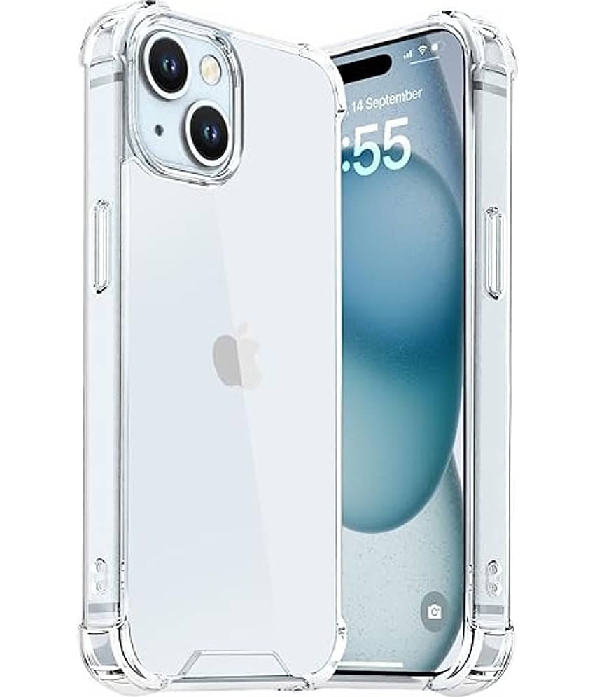 VAKIBO Plain Cases Compatible For Silicon iPhone 15 Plus ( Pack of 1 )