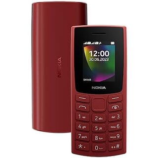 Nokia 106 with Built-in UPI Payments (Dual Sim 1000 mAh Battery, 1.8 Inch Display, RED)