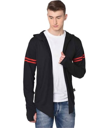 Glito Black Shawl Neck Sweater Single
