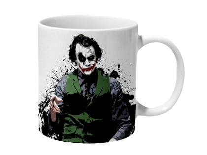 Multicolor Joker Art Dark Knight Heath Ledger Ceramic Mug