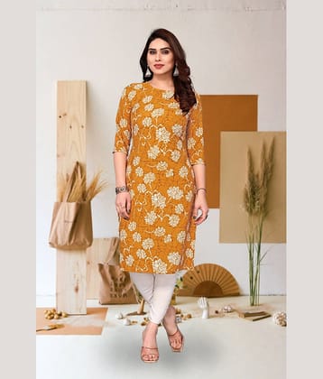 KETAKI FASHION Pack of 1 Crepe Printed Straight Women's Kurti - ( Multicolor )