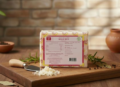 Mishti Gourmet Premium Artisanal Natural Mild Red Cheddar Cheese 200g-0% Preservatives
