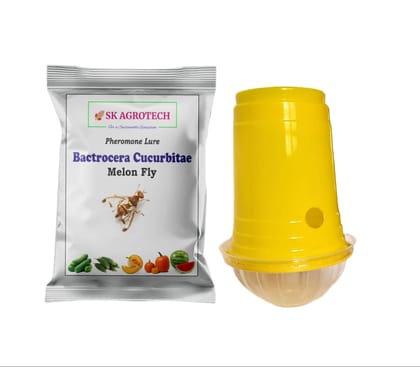 Bactrocera Cucurbitae- Melon Fruit Fly pheromone Lure & Disposable Glass Trap (10)
