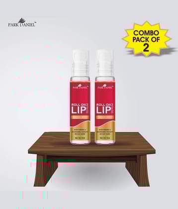 Park Daniel Roll On Lip Serum Lip Balm Pink SPF 15 Pack of 2 10