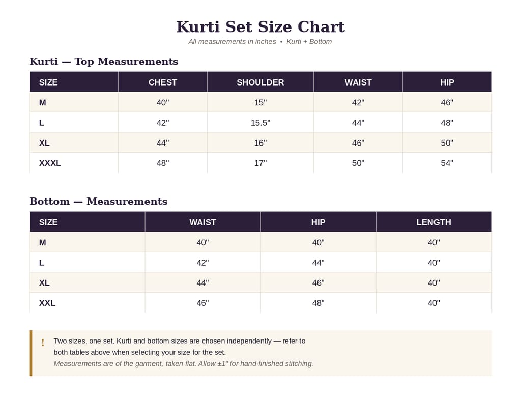 Size Guide Size Guide