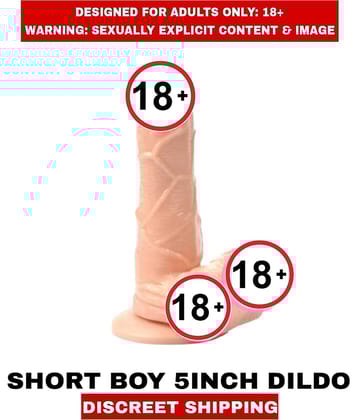 Sexual Wellness Women's Orgasm Real skin Short Boy 5inch Silicon Dildo For Women