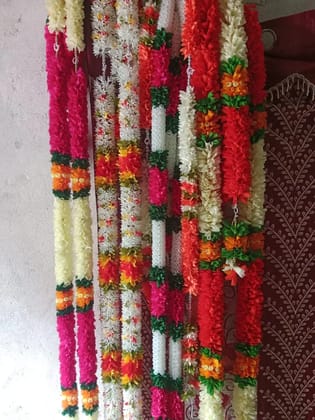 Floral Garland Handcrafted Flower String Decor