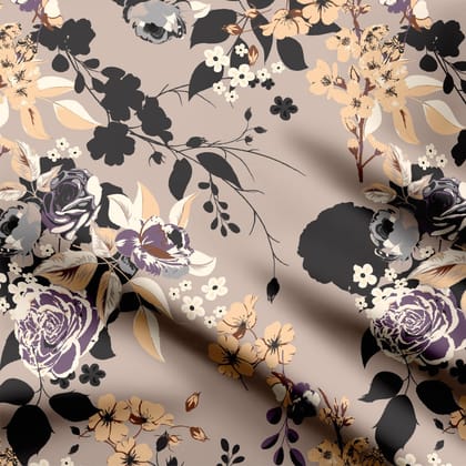 Digital Art work-Viscose Georgette