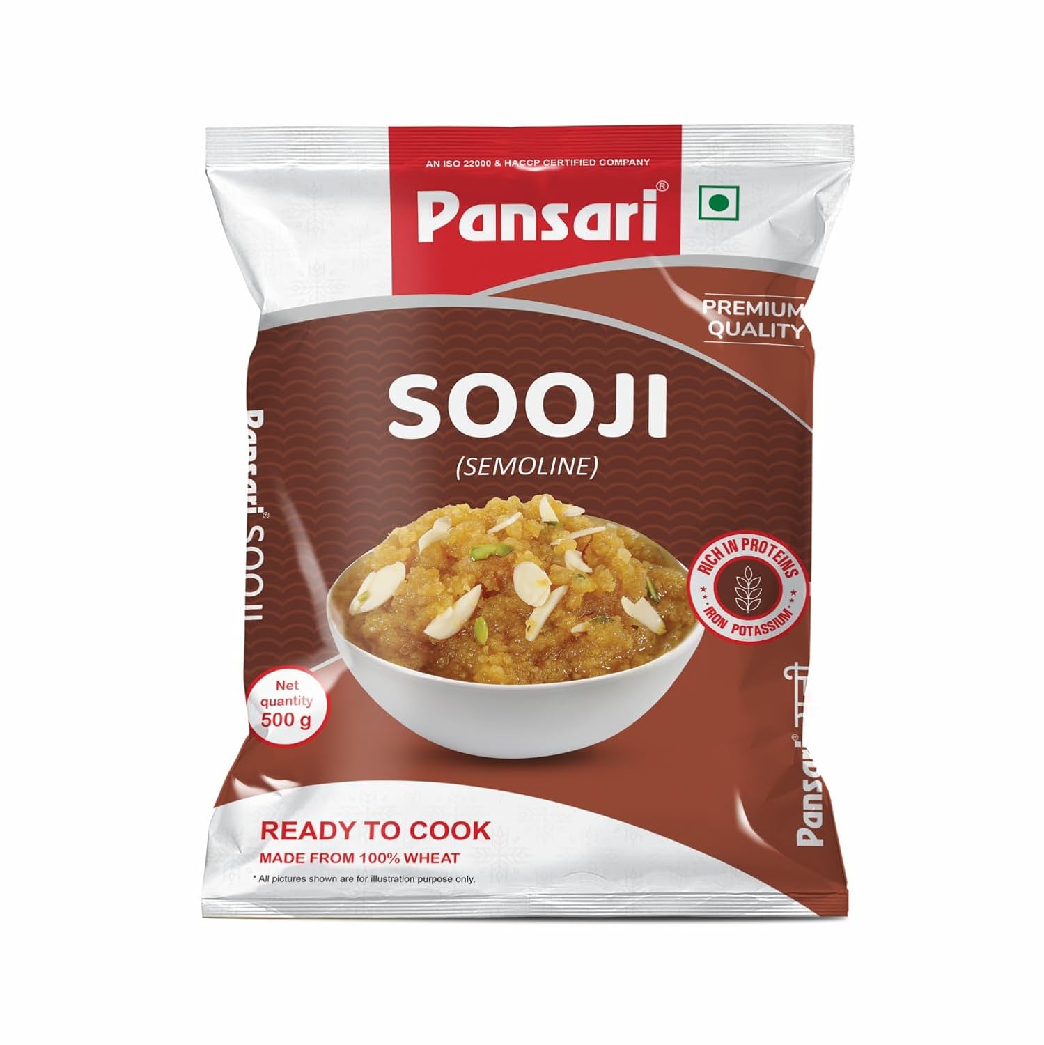 Pansari Sooji 500 g (Buy 1 Get 1 Free)