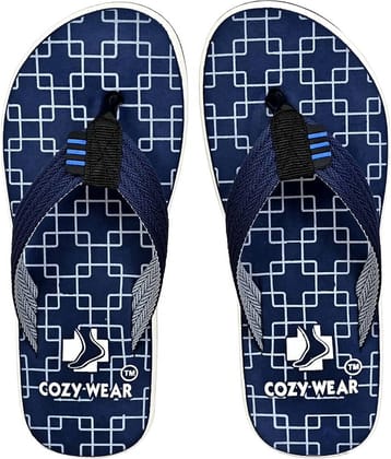Cozy Wear - Blue Men's Thong Flip Flop