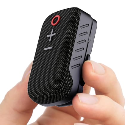 Portronics Talk Three Wearable Bluetooth Speaker with Mic (Black)
