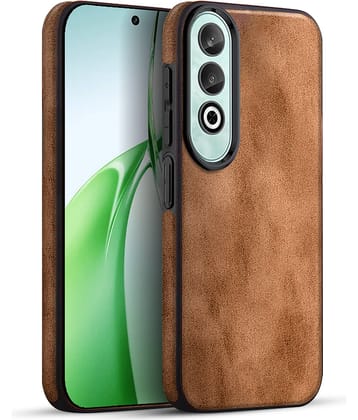 BIG WINGS Plain Cases Compatible For Artificial Leather OnePlus Nord ce 4 5G ( Pack of 1 )