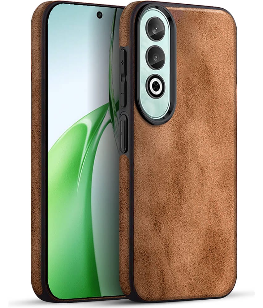 BIG WINGS Plain Cases Compatible For Artificial Leather OnePlus Nord ce 4 5G ( Pack of 1 )