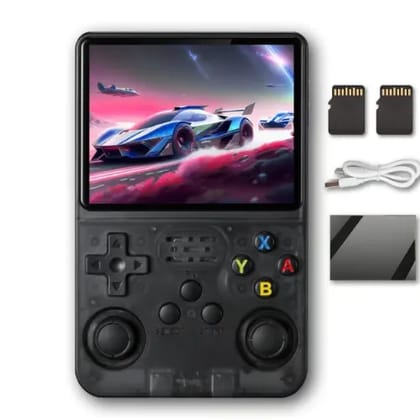 R36S Retro Game Console 3.5" IPS, 64GB 20000+ Games, 13+ Emulators, Portable Handheld for Kids/Adults (Multicolor)
