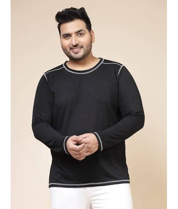 Rigo Pack of 1 Polyester Slim Fit Men's T-Shirt ( Black )