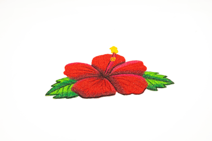Ready Rangoli of Hibiscus 1 piece each