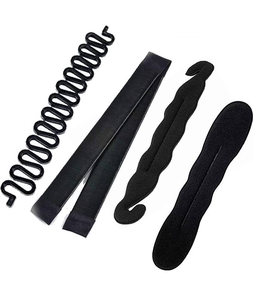 VSAKSH Women's Black Party Hair Bun Styling Accessories
