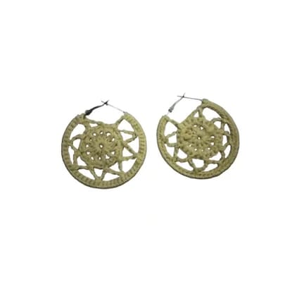 Elegant Handmade Crochet Earrings - Lightweight Boho Jewelry Elegant Handmade Crochet Earrings - Lightweight Boho Jewelry