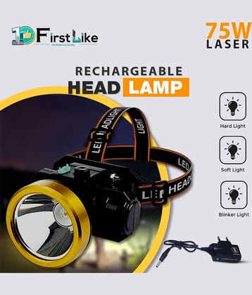 FIRSTLIKE - Above 50W Rechargeable Flashlight Torch ( Pack of 1 )