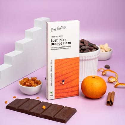 Bon Fiction Lost In An Orange Haze - Dark Orange Cinnamon Chocolate, 55 gm