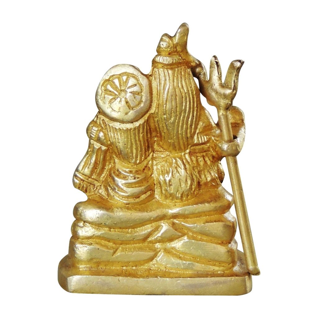 Brass Shiv Parivar Idol - Traditional Home Temple Showpiece