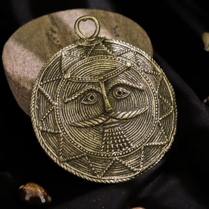 Dhokra Craft Moon God Mask Dhokra Craft Moon God Mask