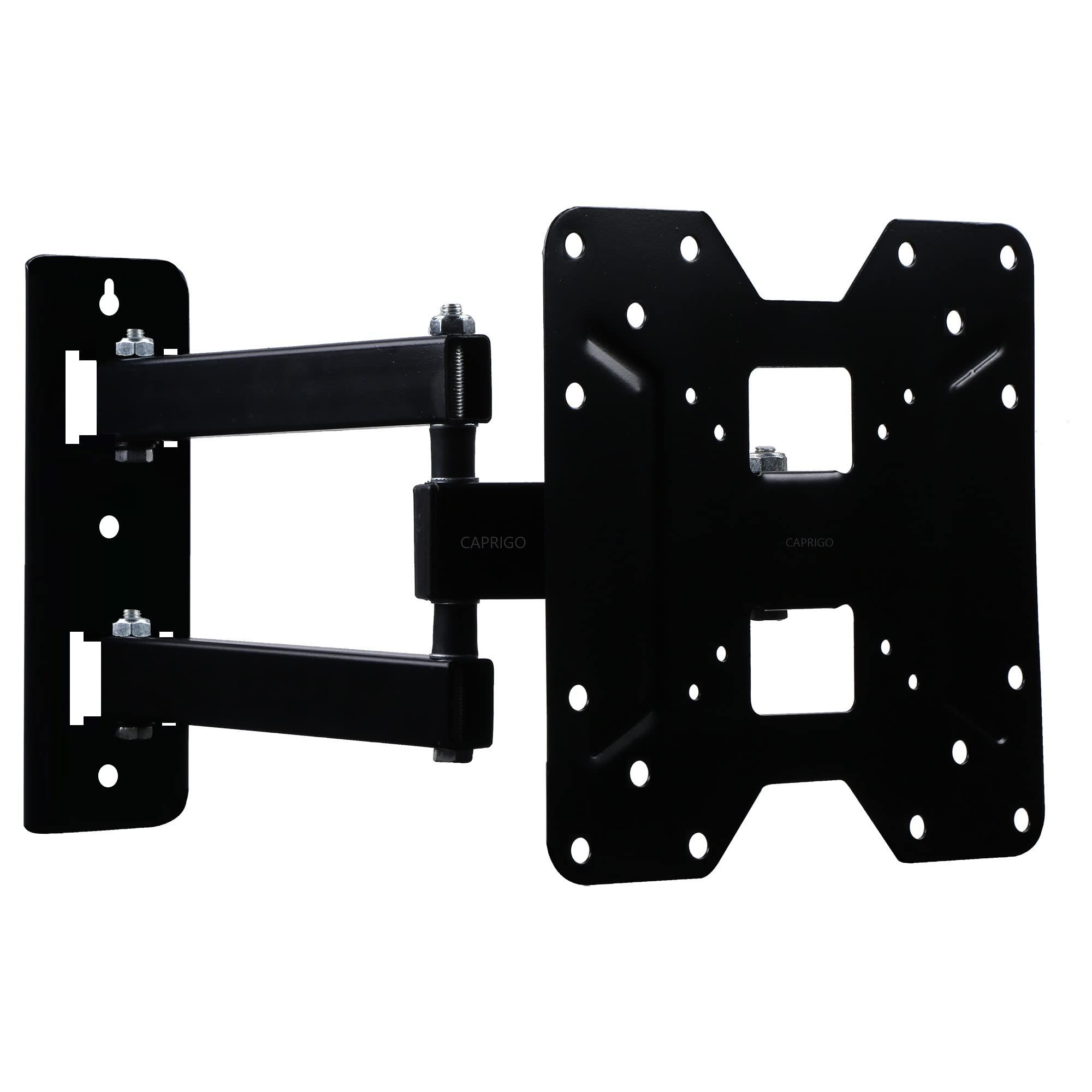 Caprigo Heavy Duty TV Wall Mount Bracket for 17 to 32 inch LED/HD/Smart TV’s, Swivel Rotatable Universal TV Wall Mount Stand (M466) Black / TV Wall Mount : 17 To 32 Inches