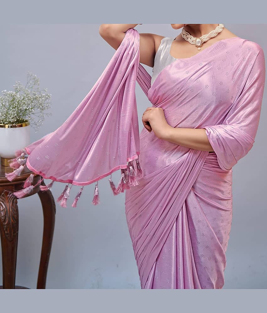 Parmila Fashion Silk Embellished Saree With Unstitched Blouse Piece ( Yellow )
