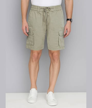 plounge Off-White Cotton Blend Men's Shorts ( Pack of 1 )