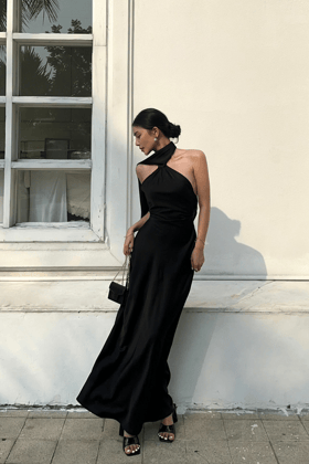 Zelda Dress-Black / XXS