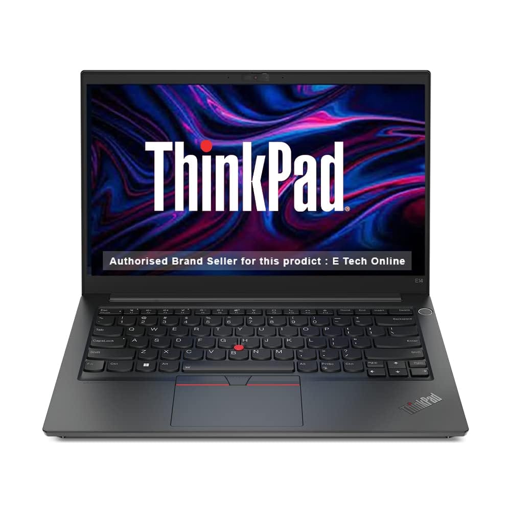 Lenovo ThinkPad E14 AMD Ryzen 5 7530U 14" (35.56 cm) WUXGA IPS 300 Nits Thin and Light Laptop (8GB RAM/512GB SSD/Win 11 Home/AMD Radeon Graphics/Backlit/FPR/Office H&S 2021/Black/1.41 kg), 21JRS00T00 Lenovo ThinkPad E14 AMD Ryzen 5 7530U 14" (35.56 cm) W