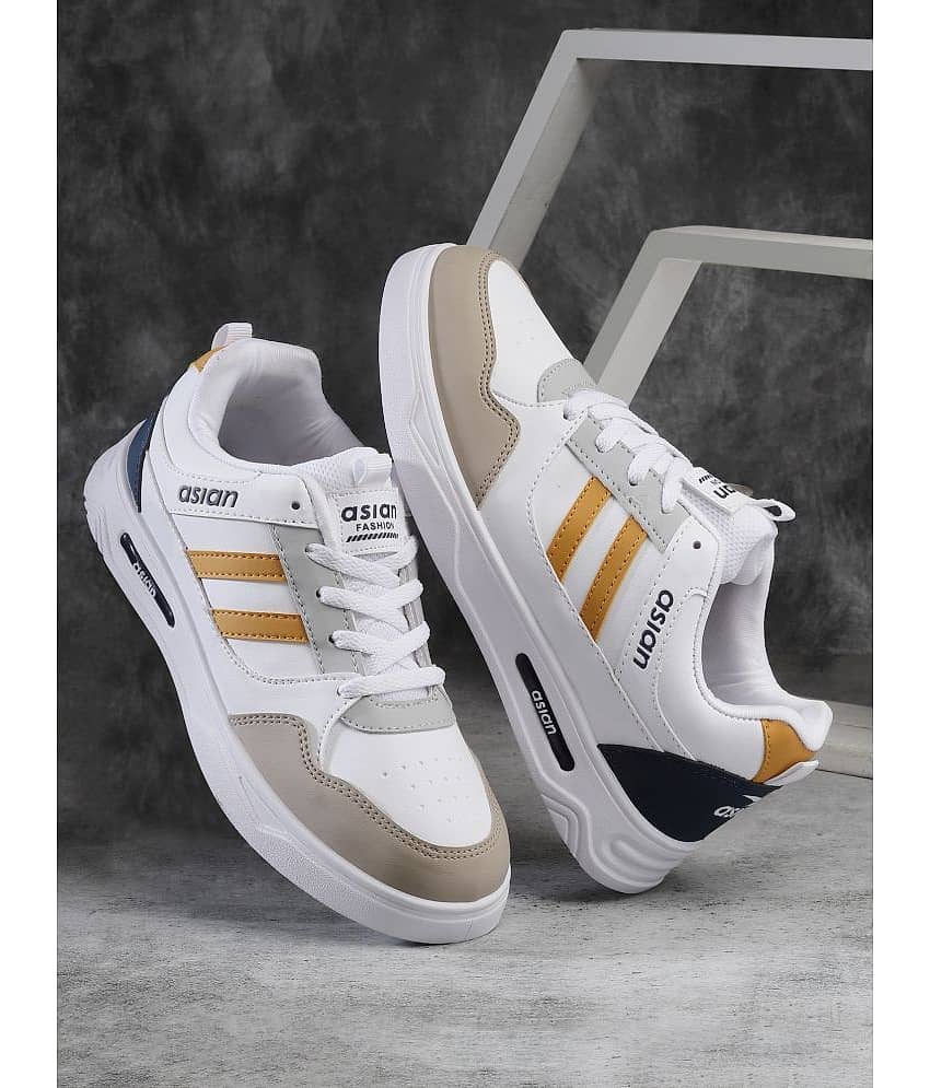 ASIAN BOSTON-02 White Men's Sneakers