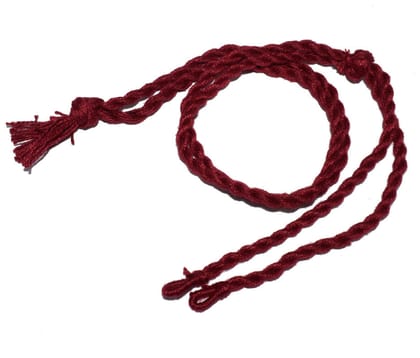 Maroon  Braided Back Rope/Dori Adjustable Cord Necklace for Jewellery Making , (16 Inch) , NDR-068-Per Packet of 6 Pcs / 16 Inch