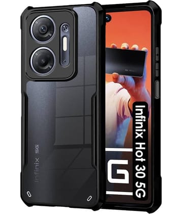 ZAMN Hybrid Covers Compatible For Polycarbonate Infinix Hot 30 5G ( )