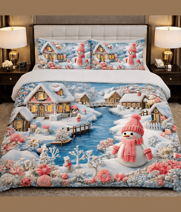 YKNIP 7D Digital Print Multicolor Cotton 1 Double Bedsheet with 2 Pillow Covers ( 254 cm x 228 cm )