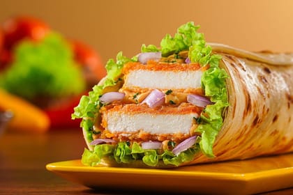 Jalapeno Cheese Paneer Burger Wrap Jalapeno Cheese Paneer Burger Wrap